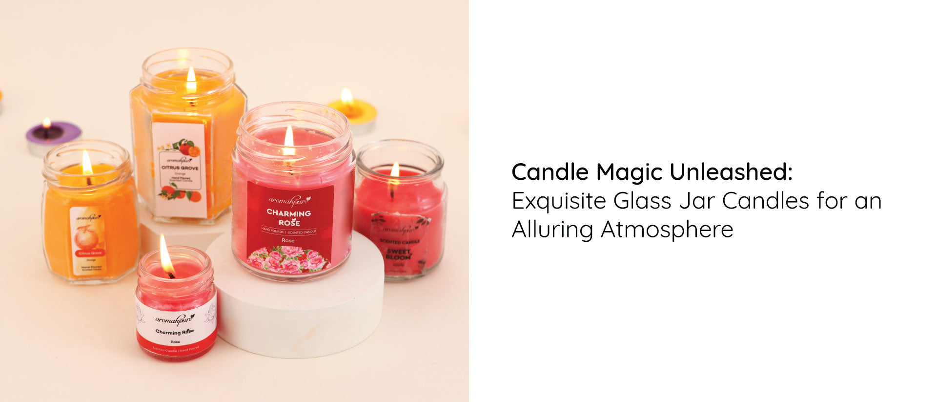 Candle Magic Unleashed: Exquisite Glass Jar Candles for an Alluring Atmosphere