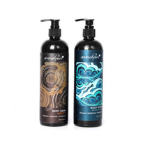 Aromahpure Pack of 2 Body Wash | Blue Ocean & Oudh 450 ml X 2