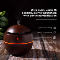 Aromahpure Dark Wood Color Electric Humidifier for Home & Office