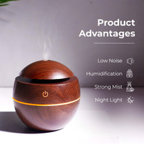 Aromahpure Dark Wood Color Electric Humidifier for Home & Office