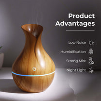 Aromahpure Light Wood Color Electric Humidifier for Home