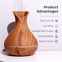 Aromahpure Electric Humidifier for Home & Office - Light Wood