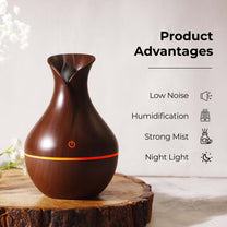 Aromahpure Dark Wood Color Electric Humidifier for Home