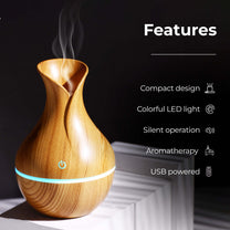 Aromahpure Light Wood Color Electric Humidifier for Home