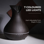 Aromahpure Electric Humidifier for Home & Office - Dark Wood