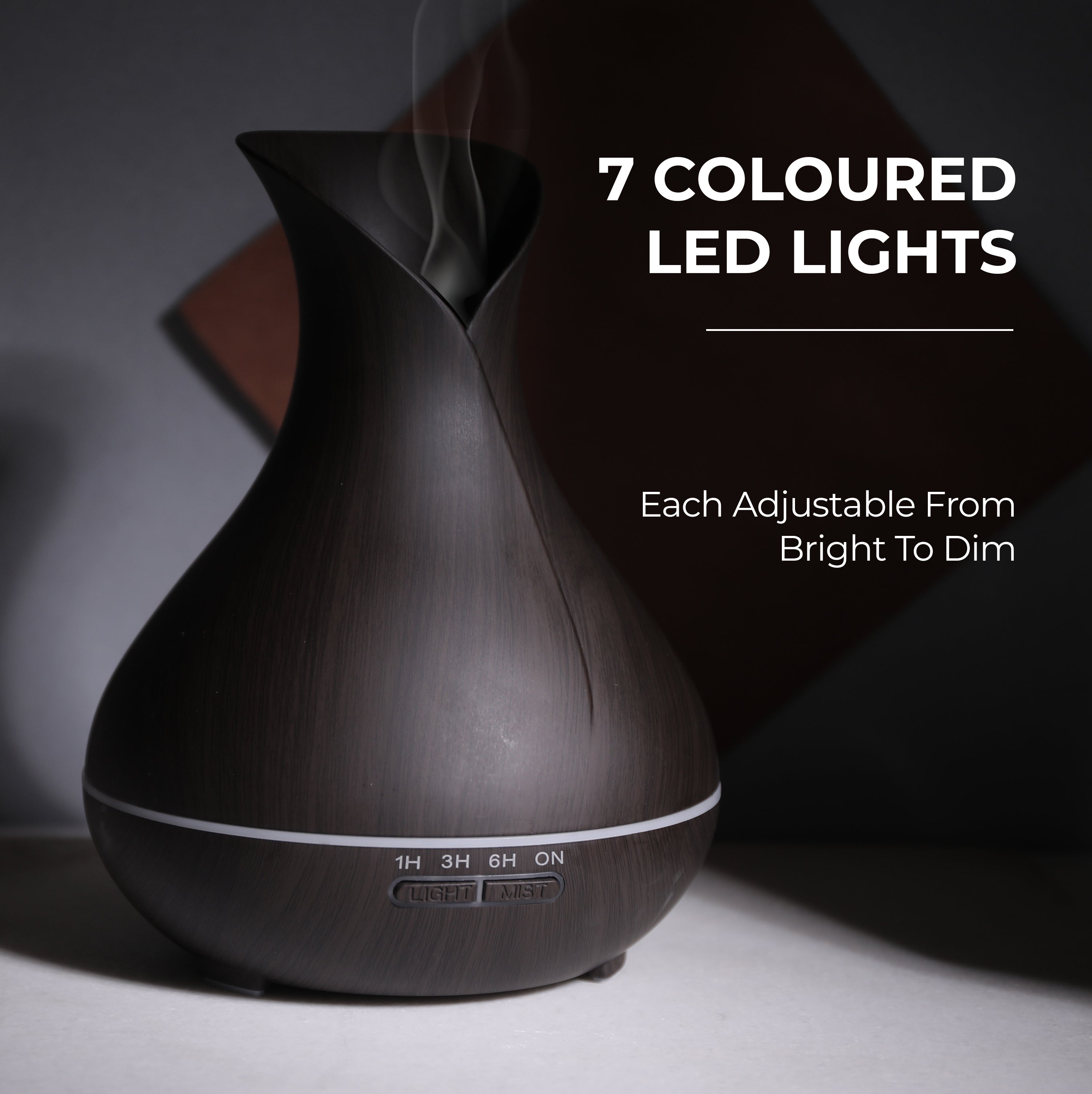 Aromahpure Electric Humidifier for Home & Office - Dark Wood