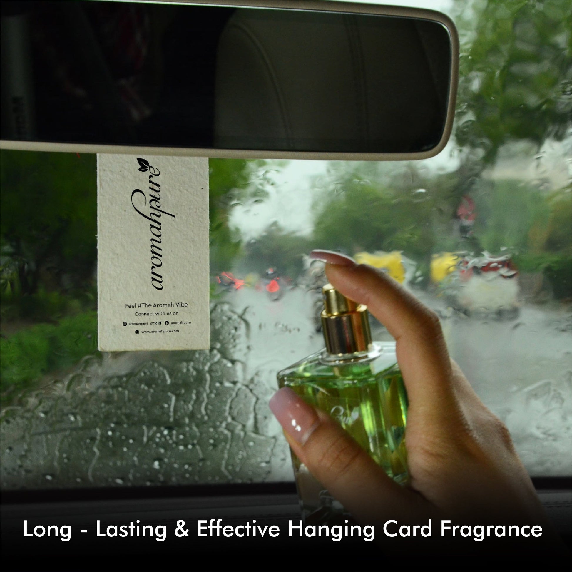 Aromahpure Refreshing Car Perfume Spray with Hanging Card | 45ml | Cool  splash - Lemon, mint Car Freshener | Car Freshener Hanging | Car  Accessories