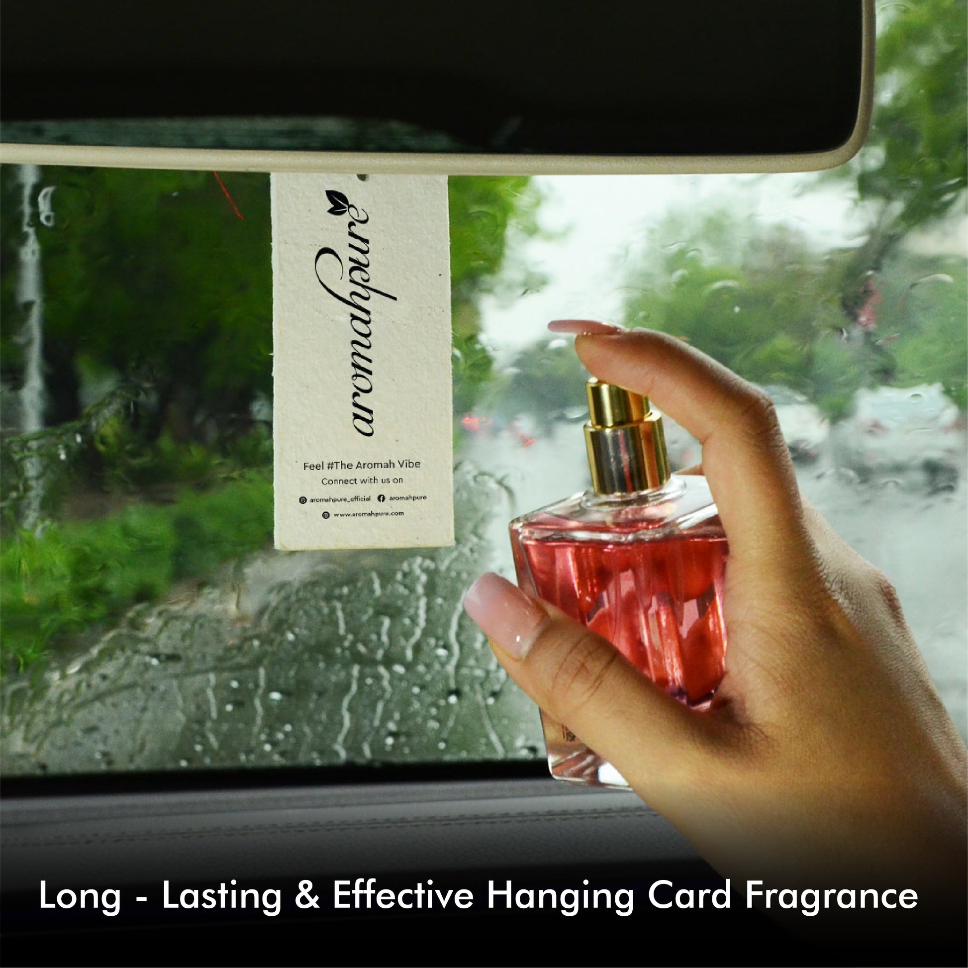 Buy Premium Car Perfume Spray with Hanging Card (Grapefruit) -Aromahpure