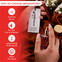 Aromahpure Refreshing Car Perfume Spray with Hanging Card (Grapefruit)