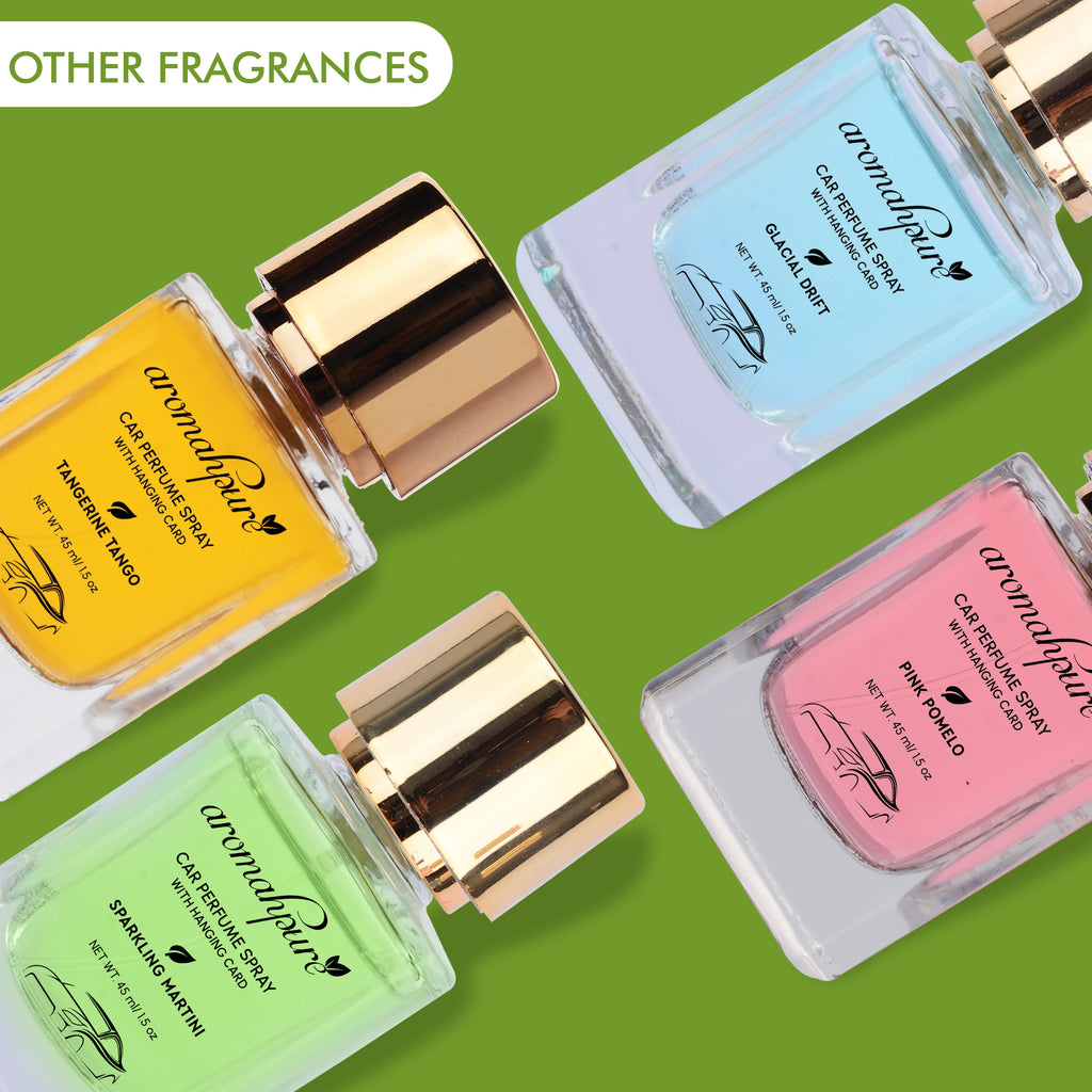 Aromahpure Car Perfume Spray with Hanging Card (Lemon & Mint)