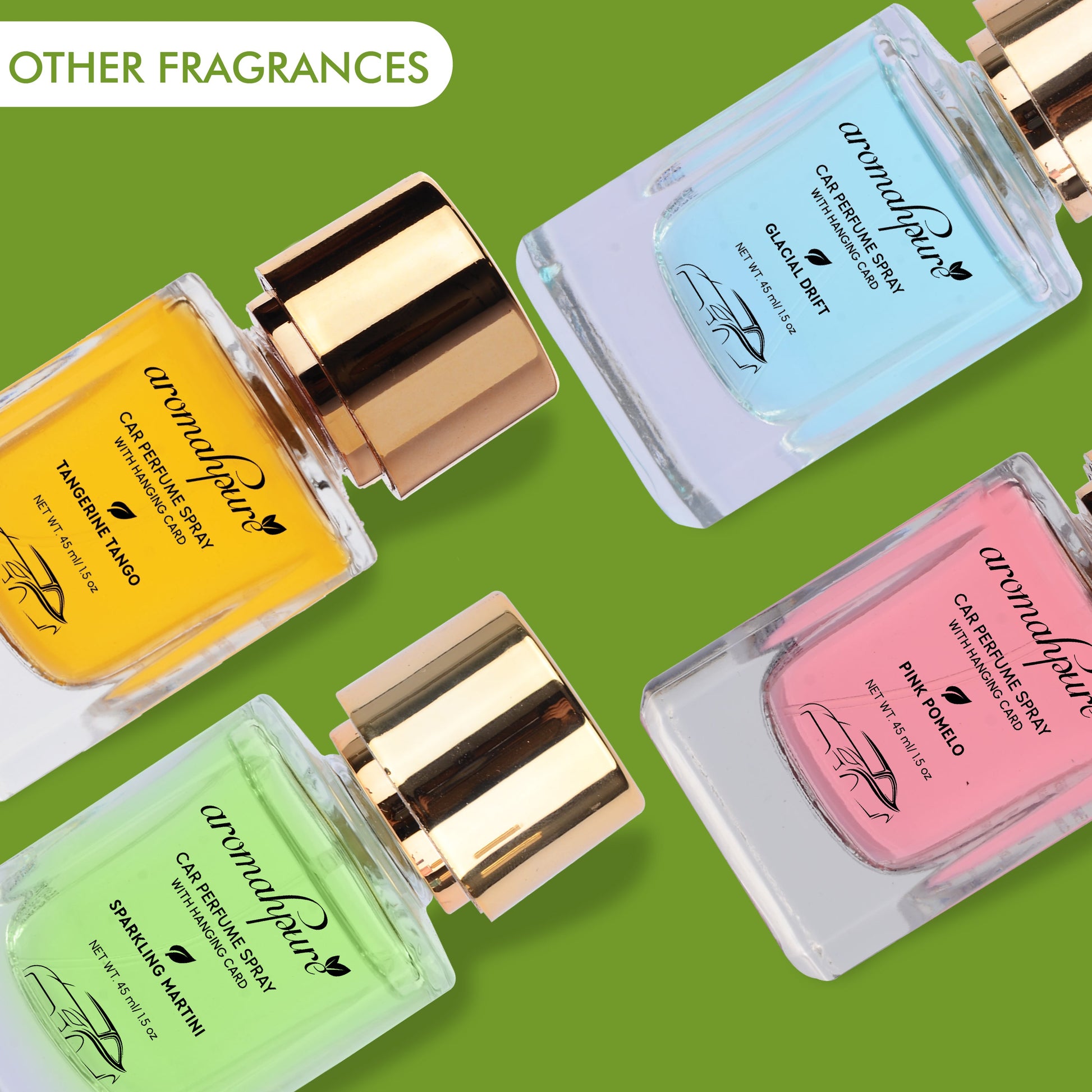 Buy Long Lasting Car Perfume Spray with Hanging Card (Lemon and Mint) –  Aromahpure