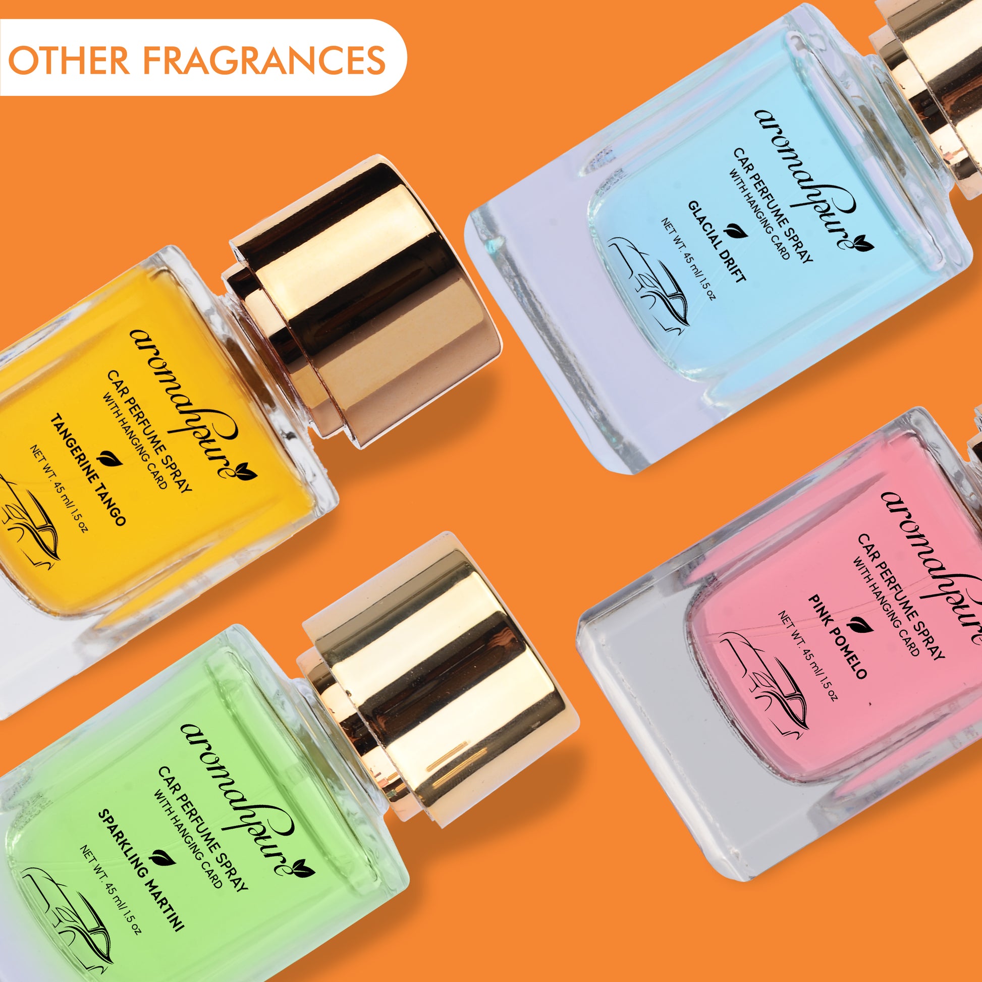 Buy Long Lasting Car Perfume Online (Orange & Lemongrass) at