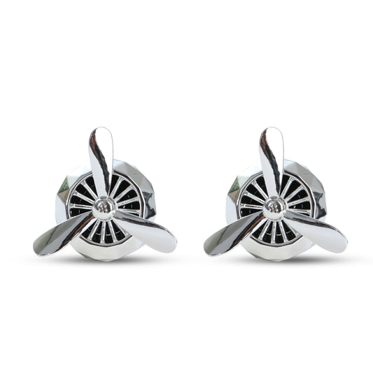 Aromahpure Turbine Fan Car Vent Air Freshener (Set of 2, Cologne)