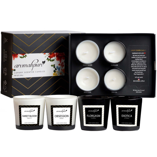 Aromahpure Soy Wax Luxury Scented Candles (Assorted) (Set 1)