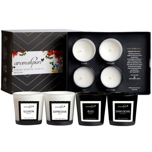 Aromahpure Soy Wax Luxury Scented Candles (Assorted) (Set 2)