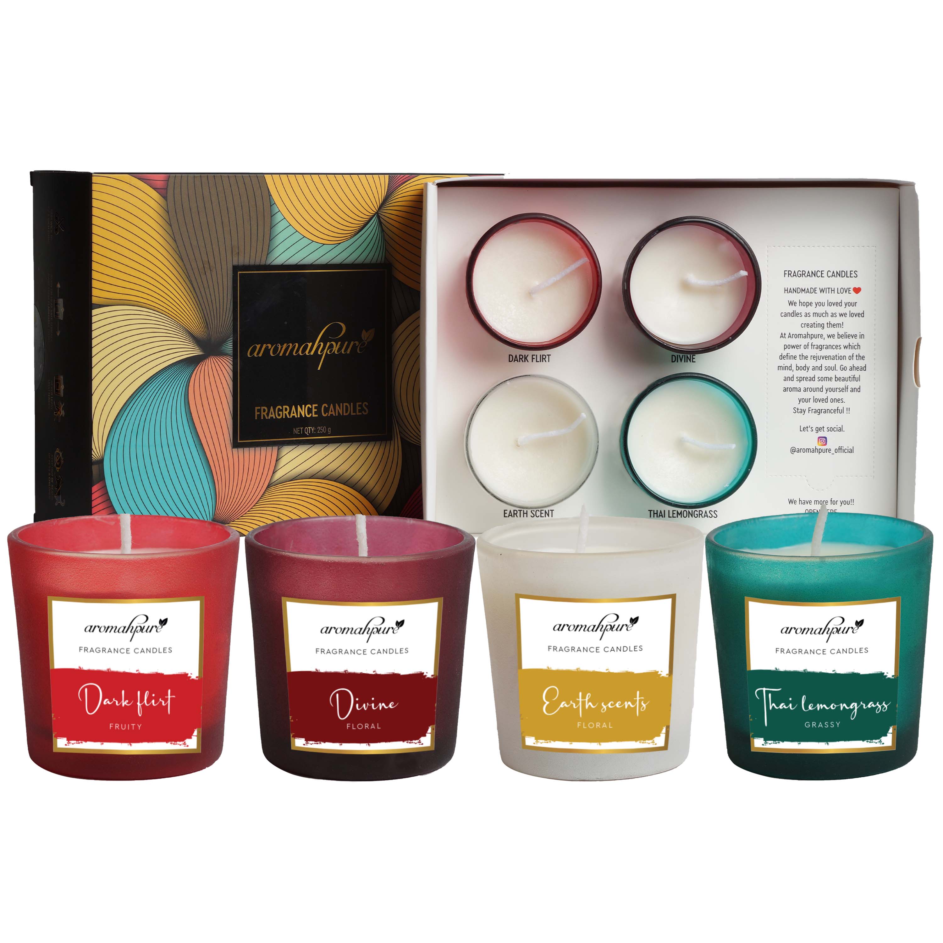 Aromahpure Soy Wax Luxury Fragrance Candles Set 2