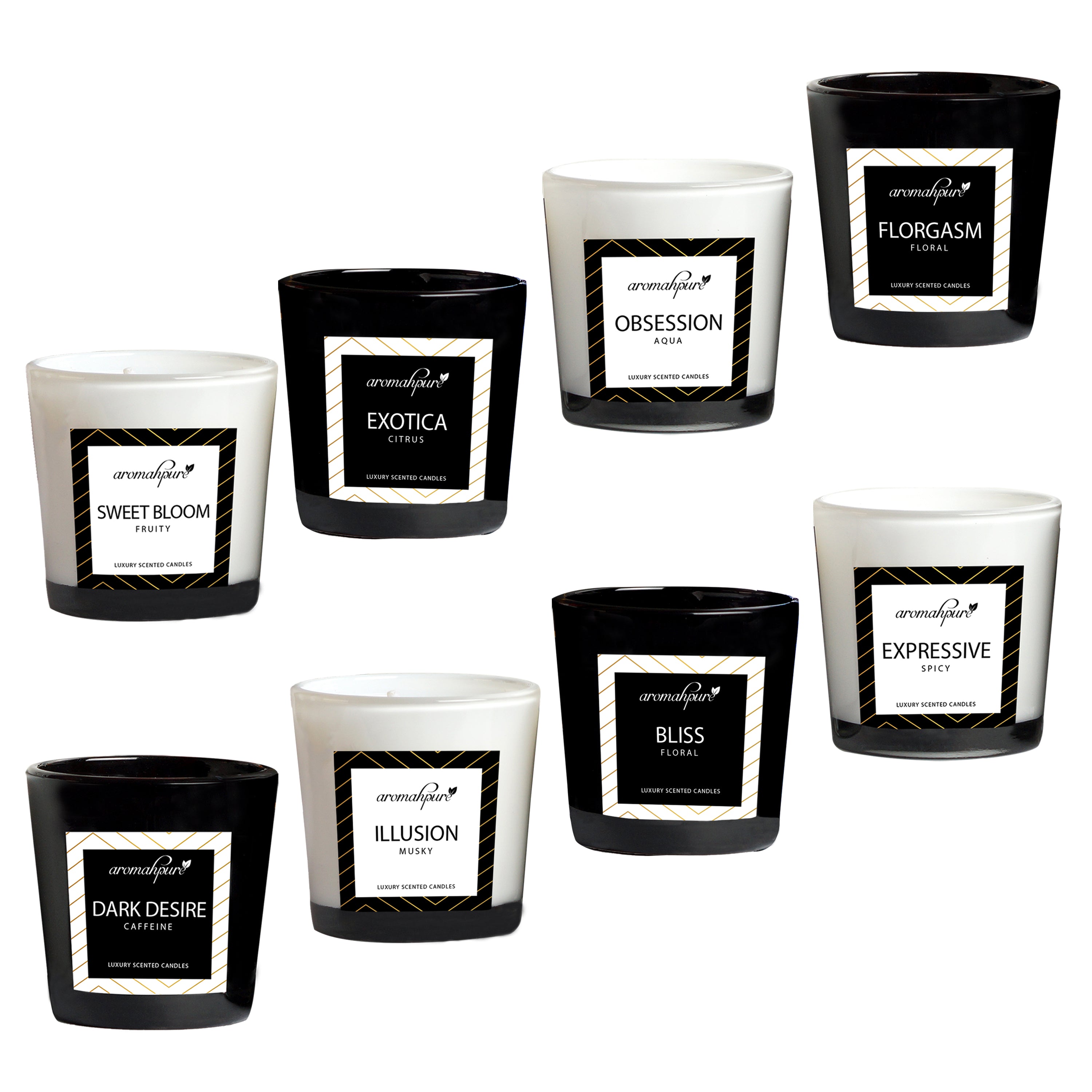 Soy Wax Luxury Scented Candles Assorted Set 1 and 2