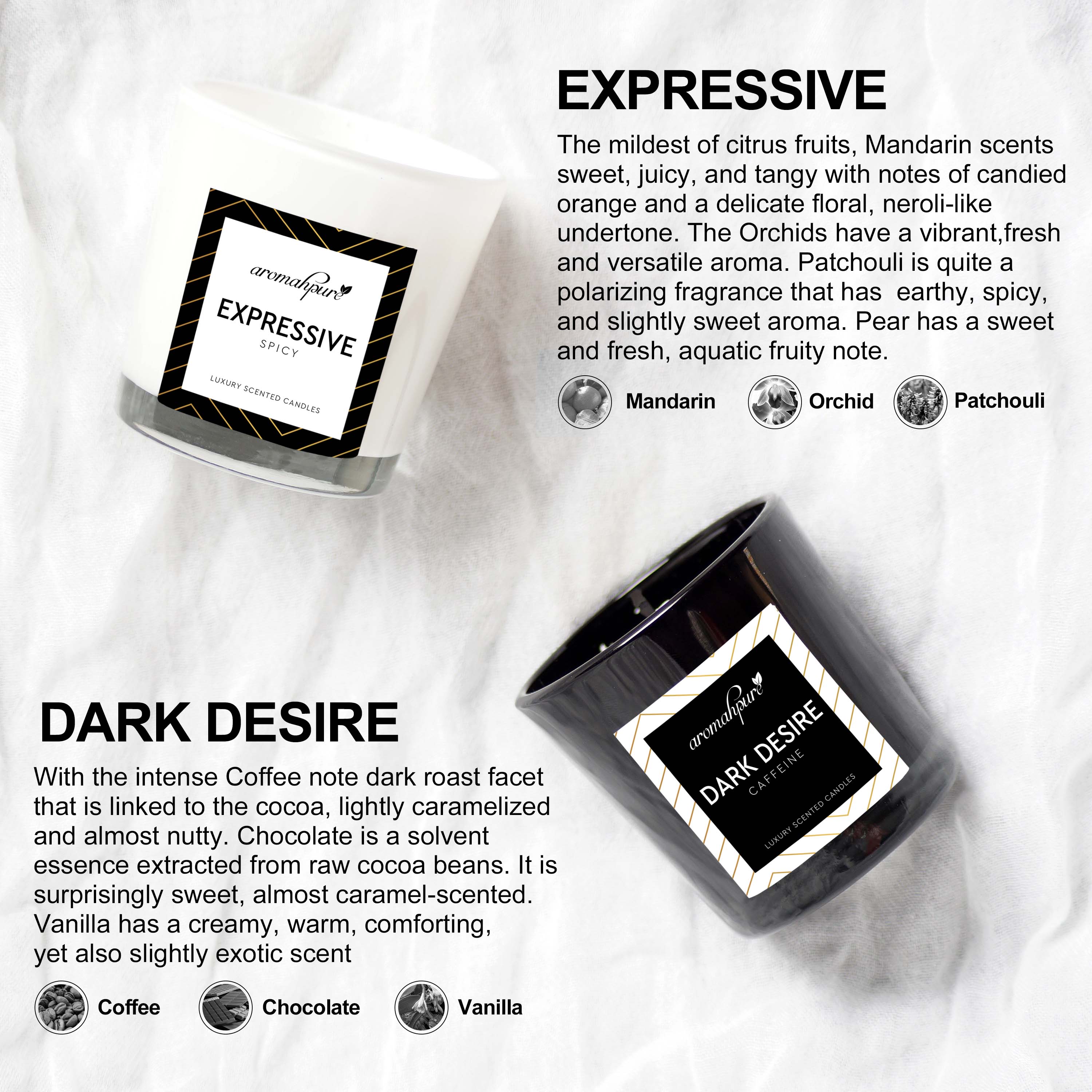 Aromahpure Natural Soy Wax Luxury Scented Candles