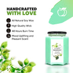 Scented Hexa jar candle Green Apple Features