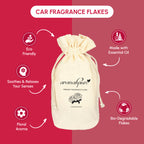 car perfume flakes charming rose features