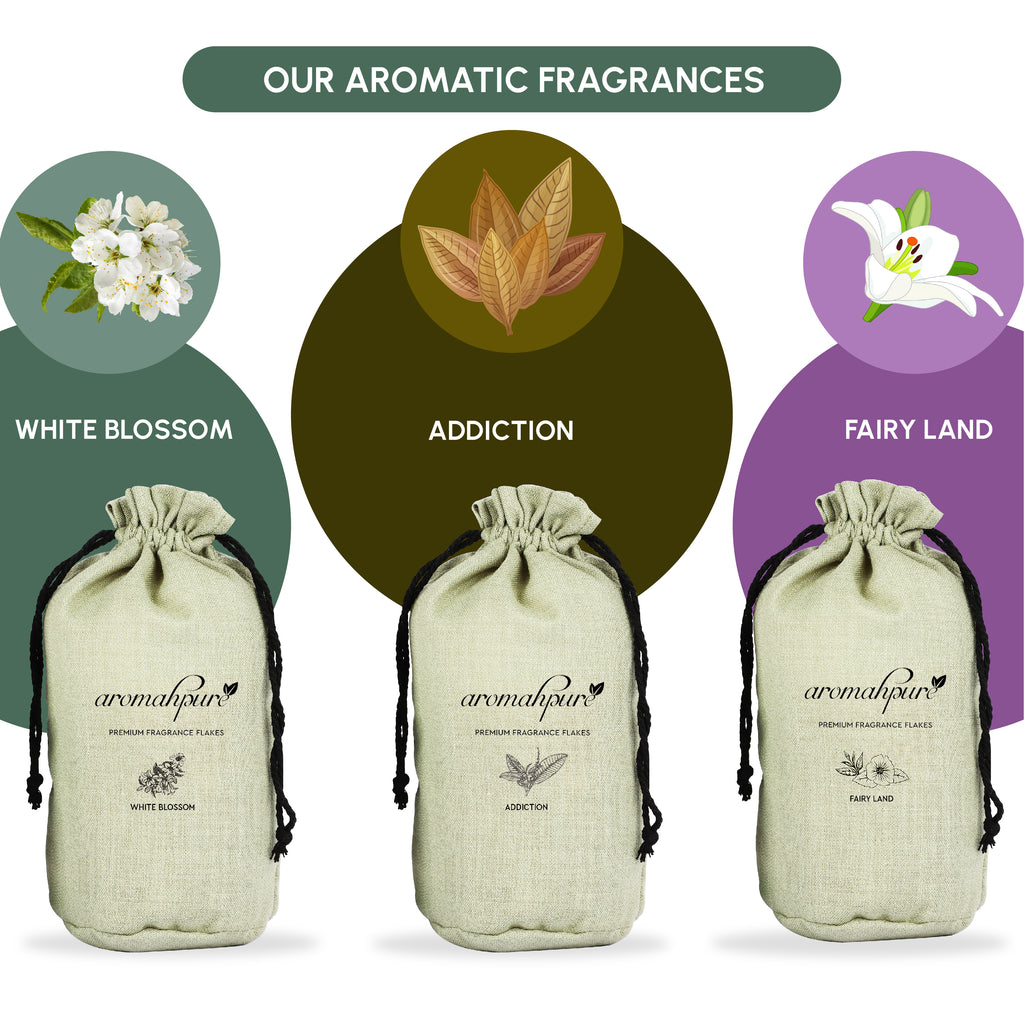Aromahpure Car Perfume Flakes White Blossom - fragrance