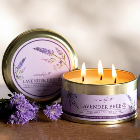 3 Wick Aroma Candle | Lavender