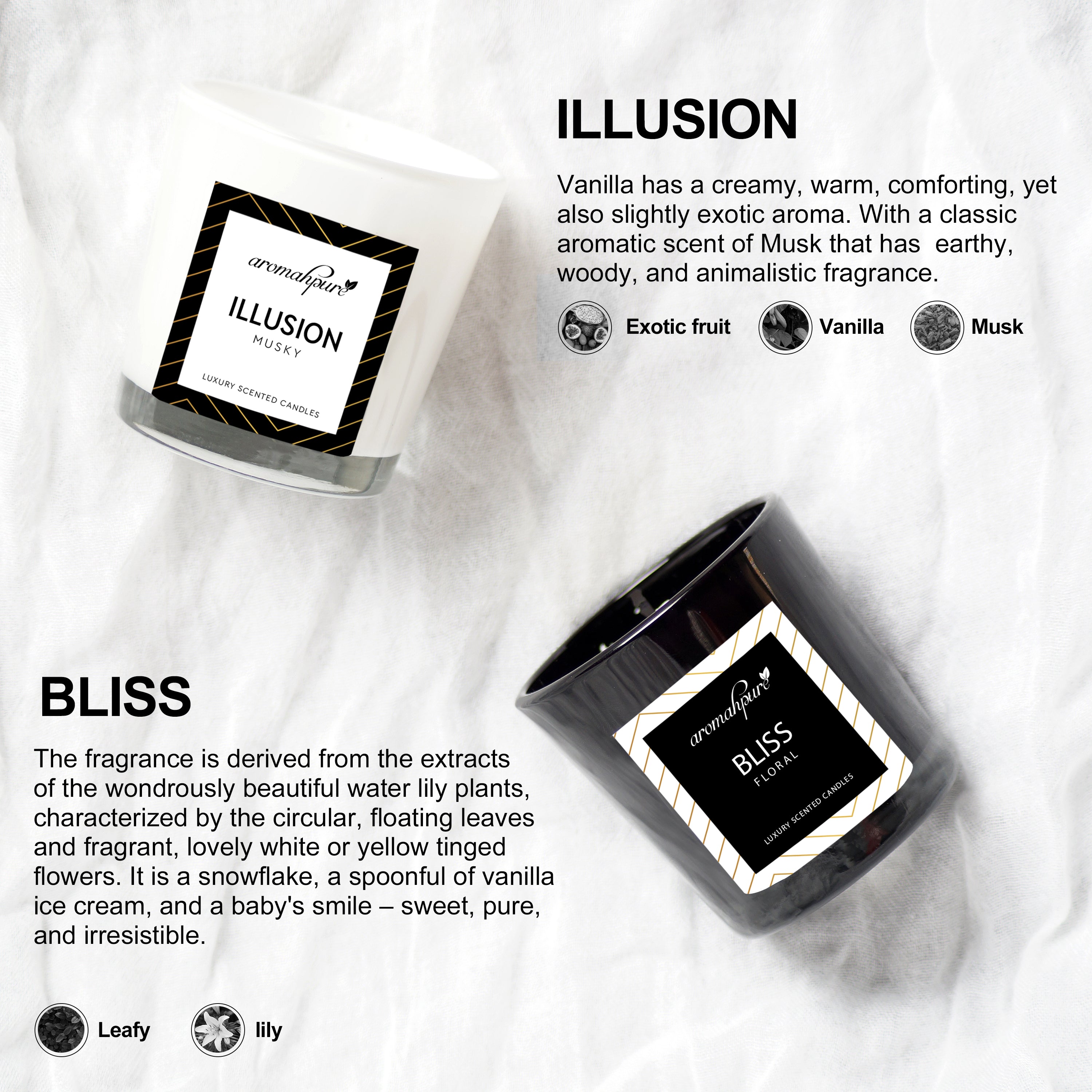 Aromahpure Luxury Scented Candle Product View