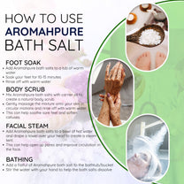 Aromahpure 100 % Natural Bath Salt with Essential Oils (Frangipani) (250 Grams)