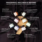 Aromahpure Round Jar Candles Pack of 8 Benefits Overview