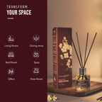 Reed Diffuser - White Jasmine | 60 ML | 4 Reed Sticks