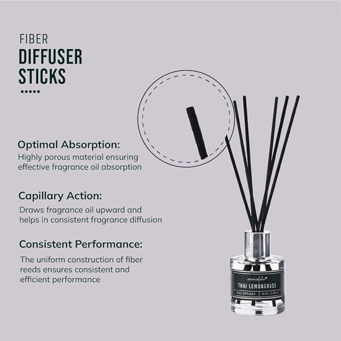 Fiber Diffuser Sticks with optimal absorption