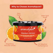 Aromahpure Dashboard Car Perfume with 50 ML Miniature Fragrance Oil (Vanilla, Lime, Orange, Aldehydes)