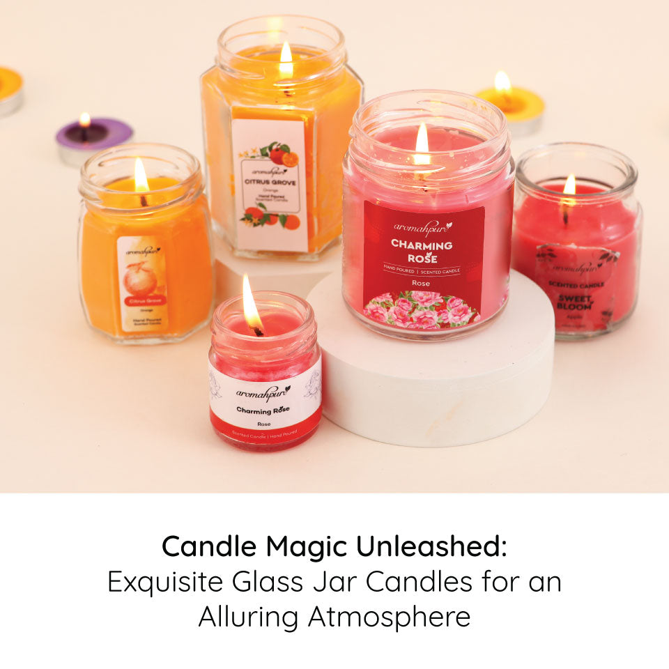 Candle Magic Unleashed: Exquisite Glass Jar Candles for an Alluring Atmosphere