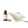 White Electric Ceramic Shell Diffuser with 15 ml Fragrance Oil ( White Sandalwood )