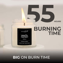 Aromahpure Soy Wax Screw Jar Candles, 55 Hours Burning Time Guaranteed (Rose, Vanilla)