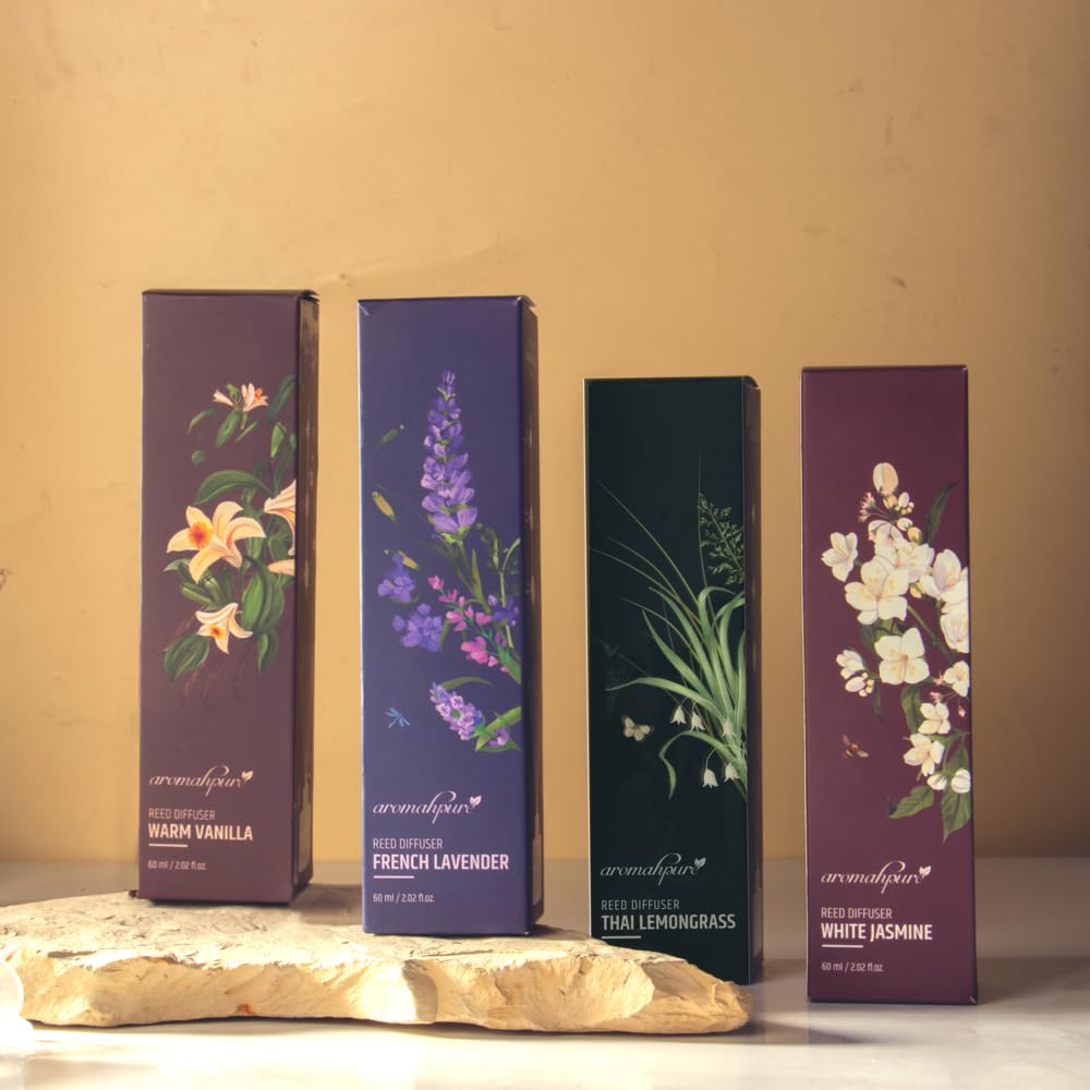 Reed Diffuser - White Jasmine | 60 ML | 4 Reed Sticks