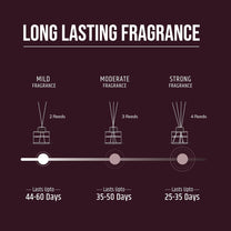 Aromahpure Premium Reed Diffuser | Mahogany | 60 ML with 4 Fiber Reed Sticks Long Lasting Upto 35 Days | Room Freshener for Bedroom, Washroom, Office | Toxin Free, Aromatherapy, Stress Relief