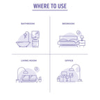 Air Revitalizer - Filters and humidifies air | White