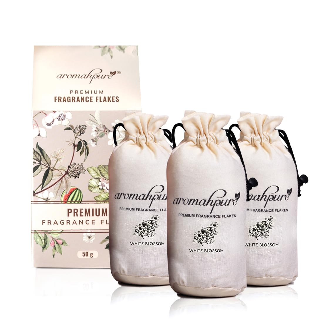 white blossom flakes hanging car perfume