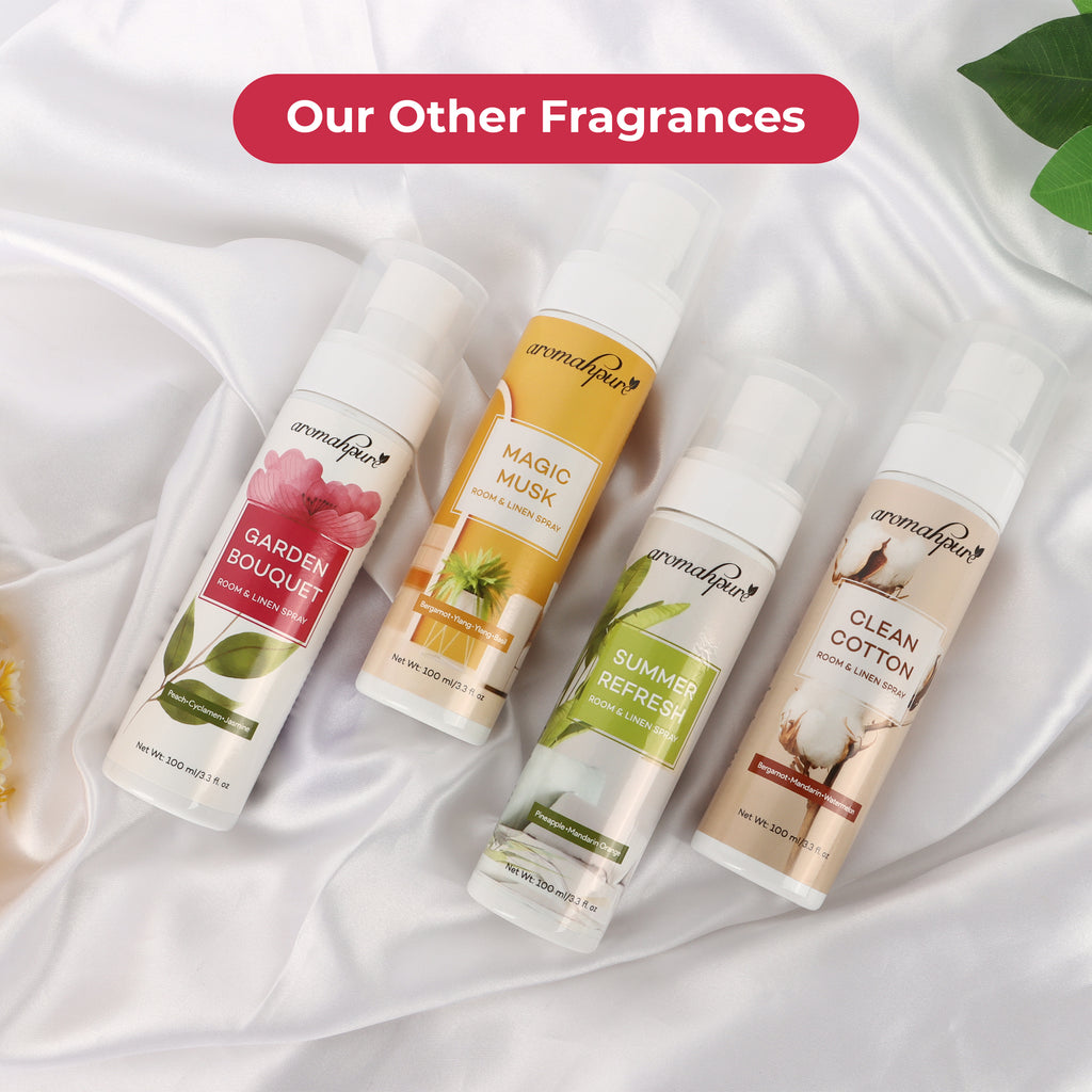 Aromahpure Linen Spray Garden Bouquet Overview