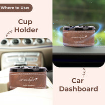 Aromahpure Dashboard Car Perfume with 50 ML Miniature Fragrance Oil (Vanilla, Watery, White Floral, Musk)