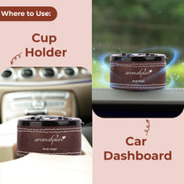 Aromahpure Dashboard Car Perfume with 50 ML Classic Miniature, Musk Fragrance Oil