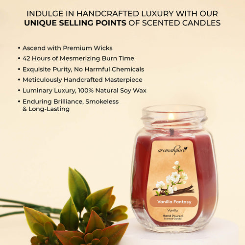 Soy Wax Big Octa Jar Candle Vanilla USP