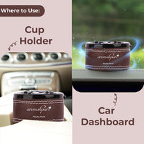 Aromahpure Dashboard Car Perfume with 50 ML Miniature Fragrance Oil (Coffee, Watermelon)