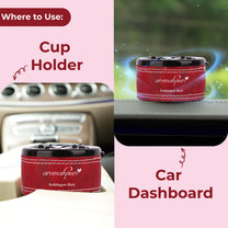Aromahpure Dashboard Car Perfume with 50 ML Miniature Fragrance Oil (Bubble Gum, Kiwi)