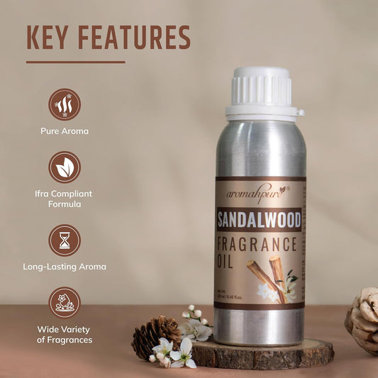 key features of Sandalwood Fragrance Oil