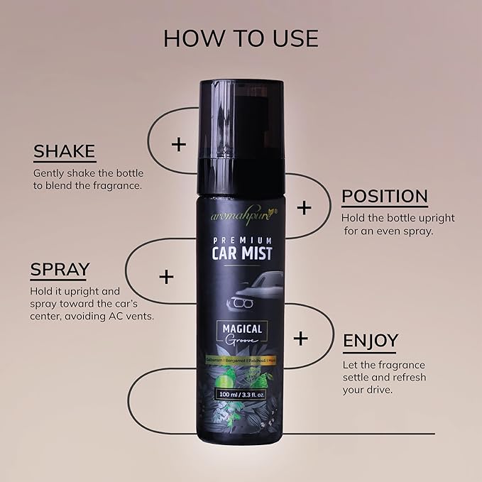 How to Use Aromahpure Car Mist Spray