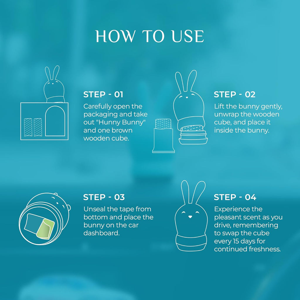 How to use bunny car air freshener