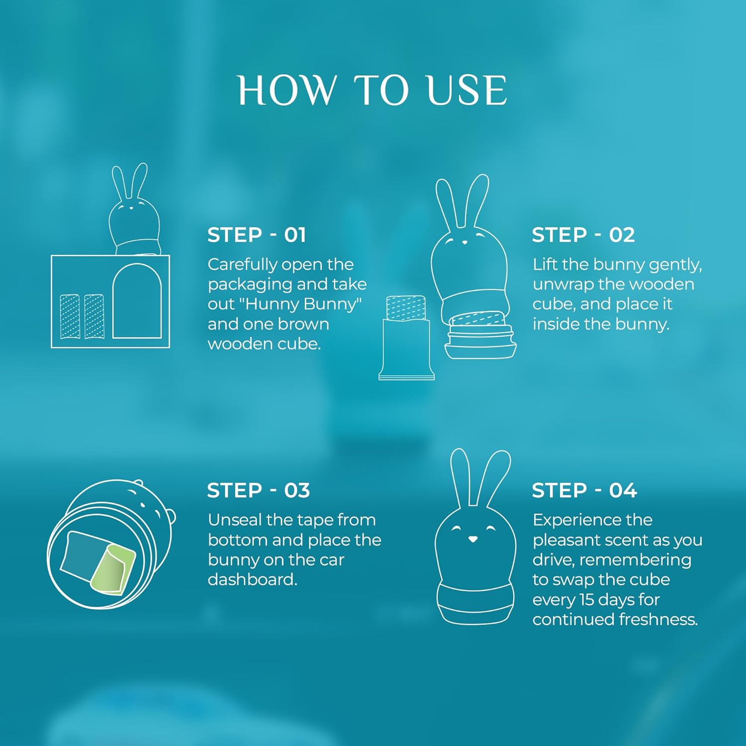 How to use bunny car air freshener