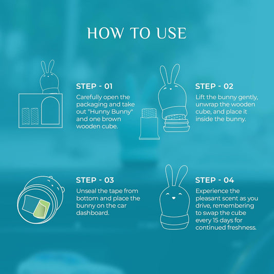 How to use bunny car air freshener